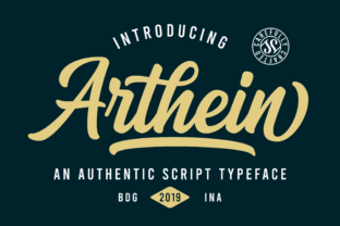 Arthein: Bold Script Font for Handmade Brands