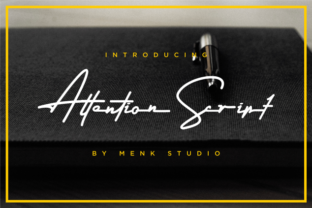 Attention Script Font for Elegant Handmade Brands