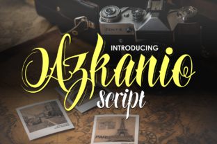 Azkanio Script Typeface for Bold Branding