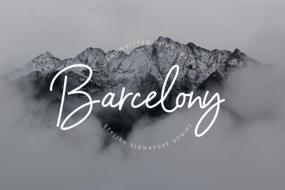 Barcelony: An Elegant Script Font for Editorial Design