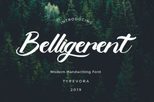 Belligerent: A Bold Script Handwritten Font for Makers