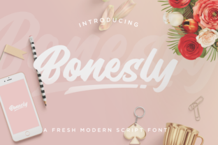 Bonesly Script: A Bouncy Handwritten Typeface Review