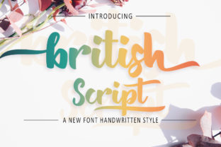 British Script Font for Handmade Branding