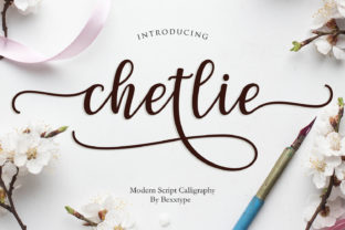 Chetlie Script Font for Makers and Sellers