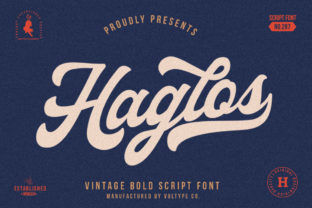 Haglos Font: Elevate Your Brand with Vintage Script