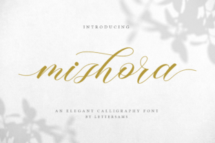 Mishora Script: A Romantic Typeface for Editorial Design