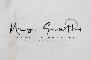 Mrs. Santhi: A Warm Script Font for Digital Design