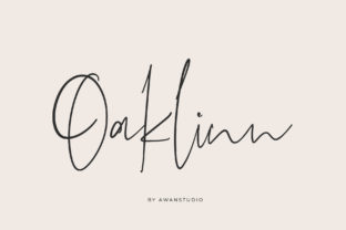 Oaklinn Script: Elegant Typeface for Editorial Design