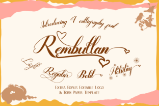 Rembullan Typeface for Editorial Design