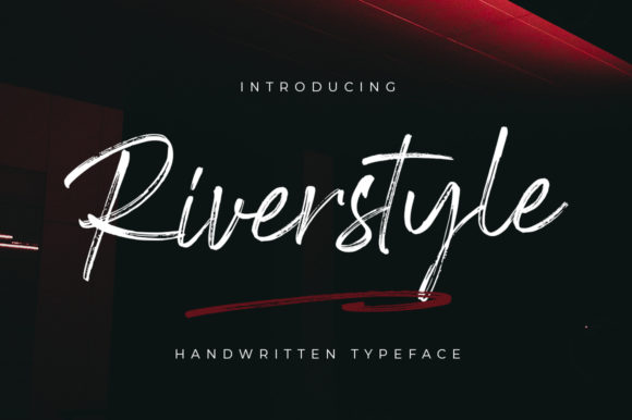 Riverstyle: Bold Dry Brush Script for Web Design