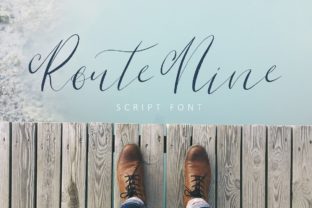 Rout Nine Script Font for Web Design