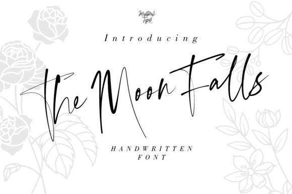 The Moon Falls Typeface for Authentic Branding