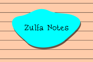 Zulfa Notes Font for Modern Web Design